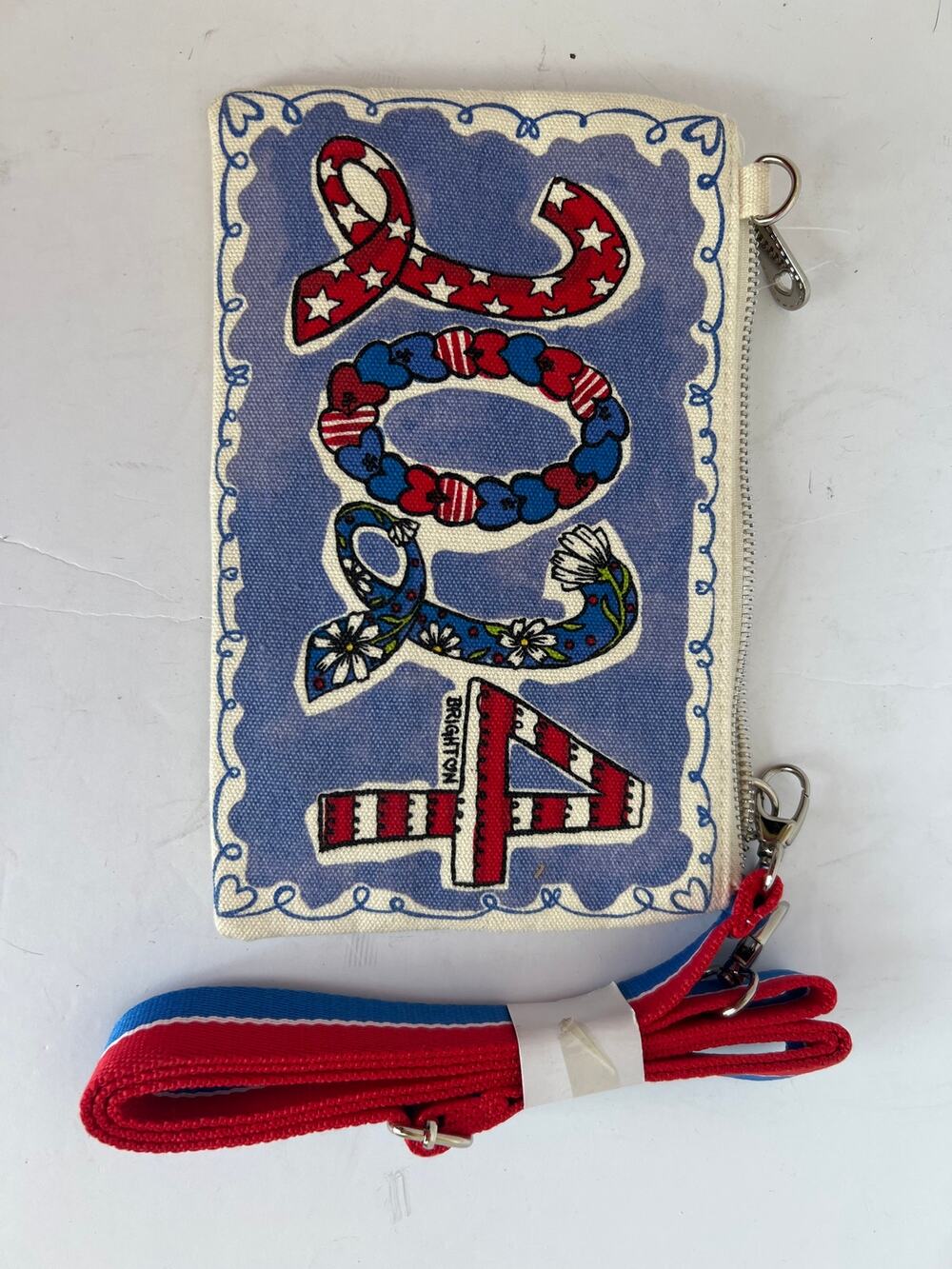 Brighton Election Day 2024 Vote Patriotic Canvas Crossbody Pouch Bag Small OS